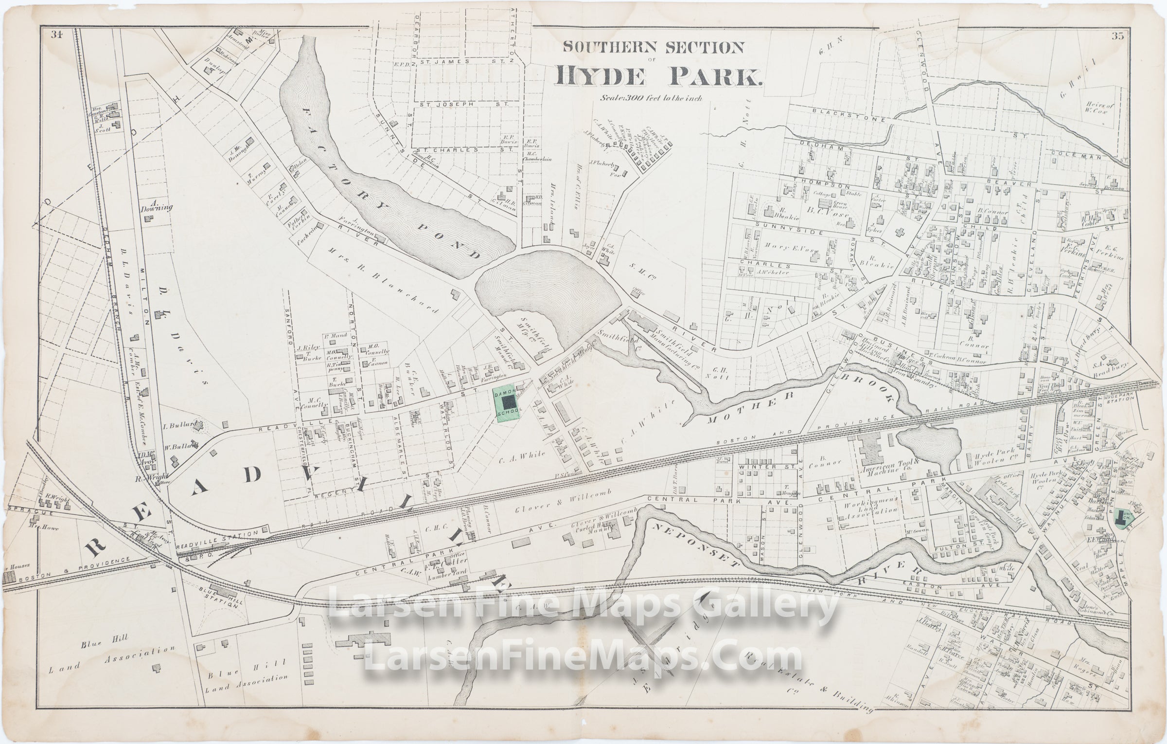 Southern Section of Hyde Park, Readville, Comstock Cline,  Edward Busch