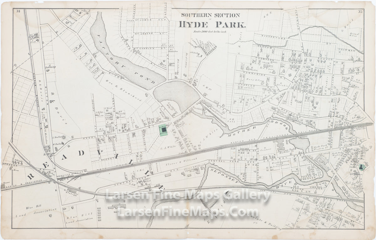 Southern Section of Hyde Park, Readville, Comstock Cline,  Edward Busch