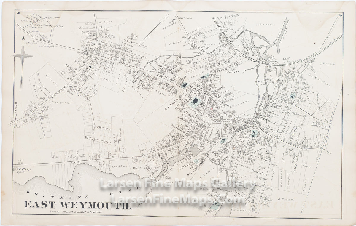 East Weymouth. Town of Weymouth, Foxborough, Lovells Corners, East Foxborough, North Weymouth Station, Comstock Cline,  Edward Busch