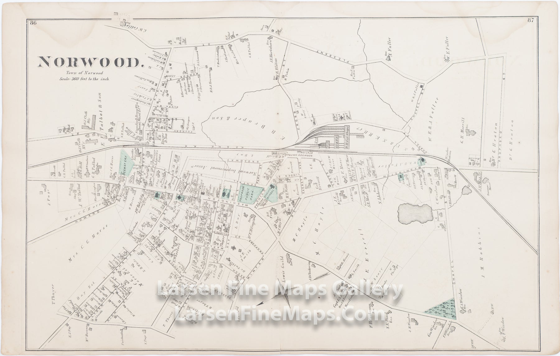 Norwood, Town of Norwood, Holbrook, Comstock Cline,  Edward Busch