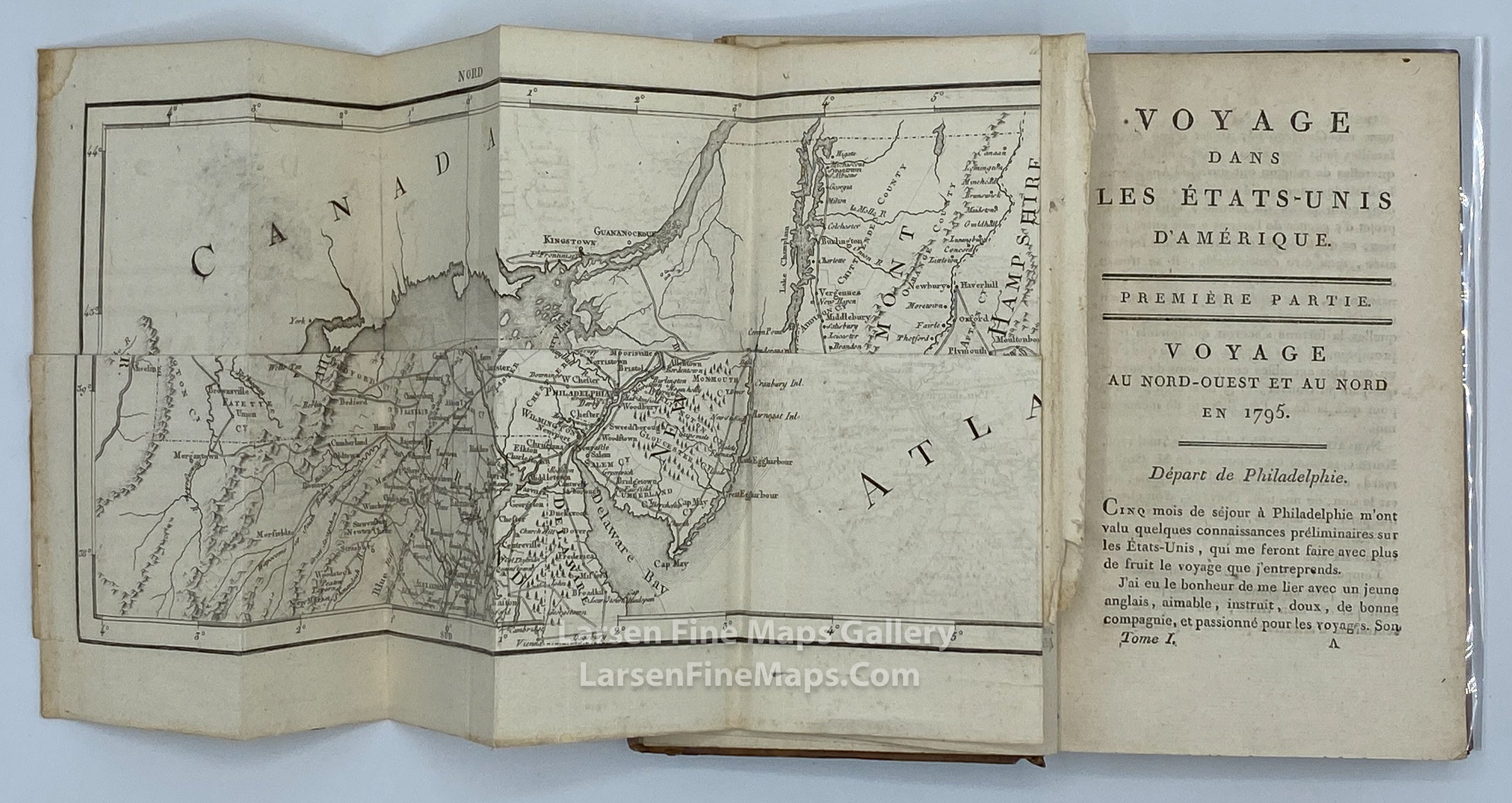 Voyage dans les États-Unis d'Amerique, Eight Volumes with Maps, La Rochefoucauld-Liancourt, example-4