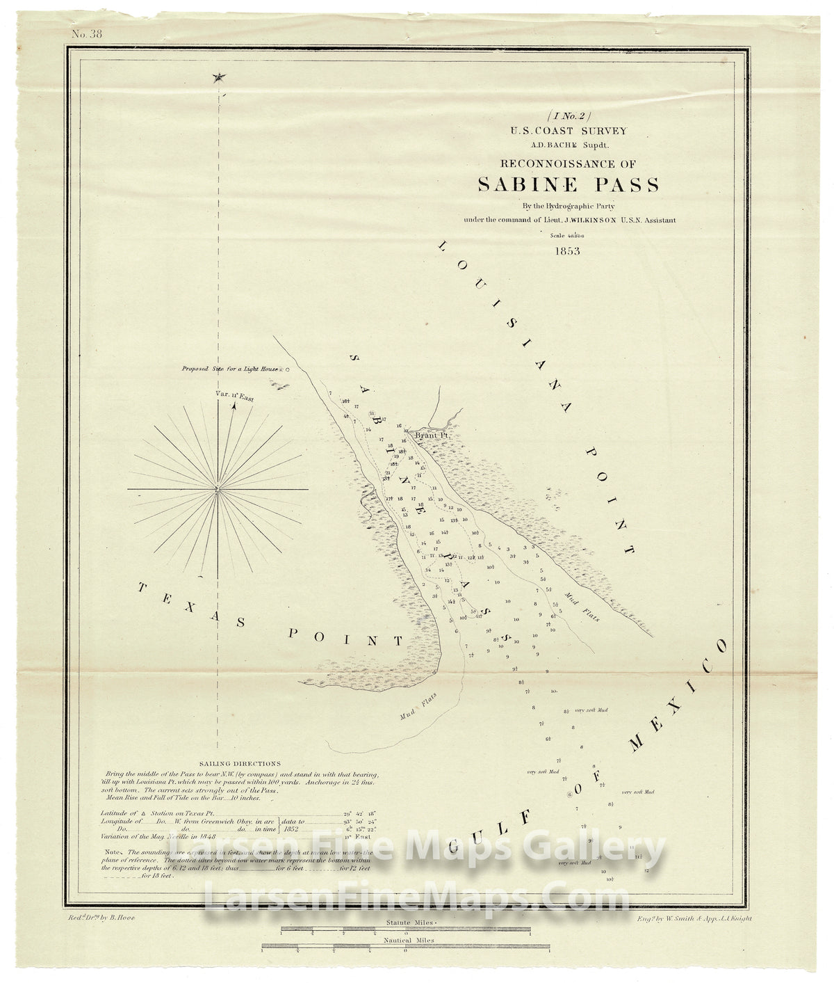 Reconnaissance of Sabine Pass U.S. Coast Survey