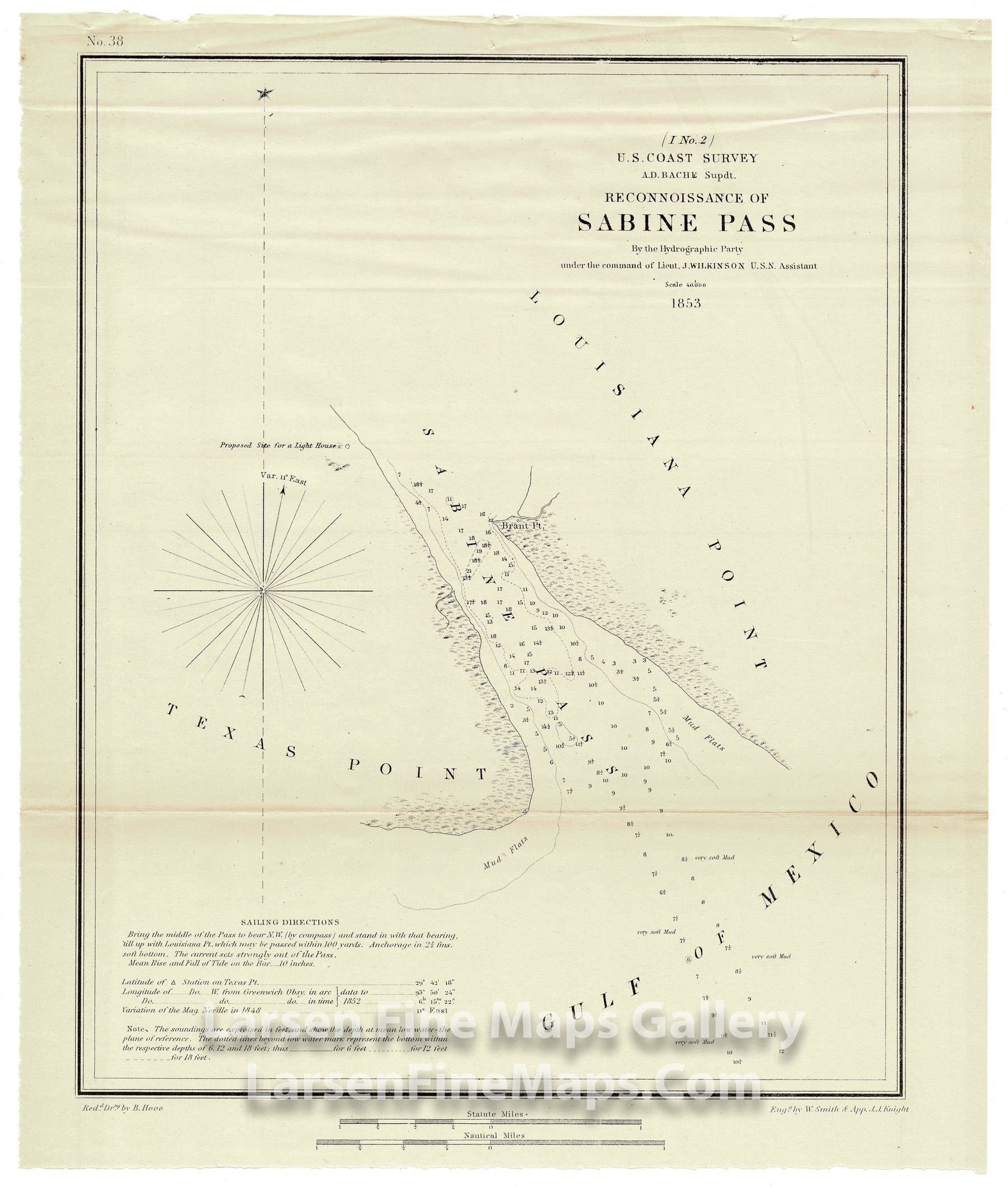 Reconnaissance of Sabine Pass U.S. Coast Survey