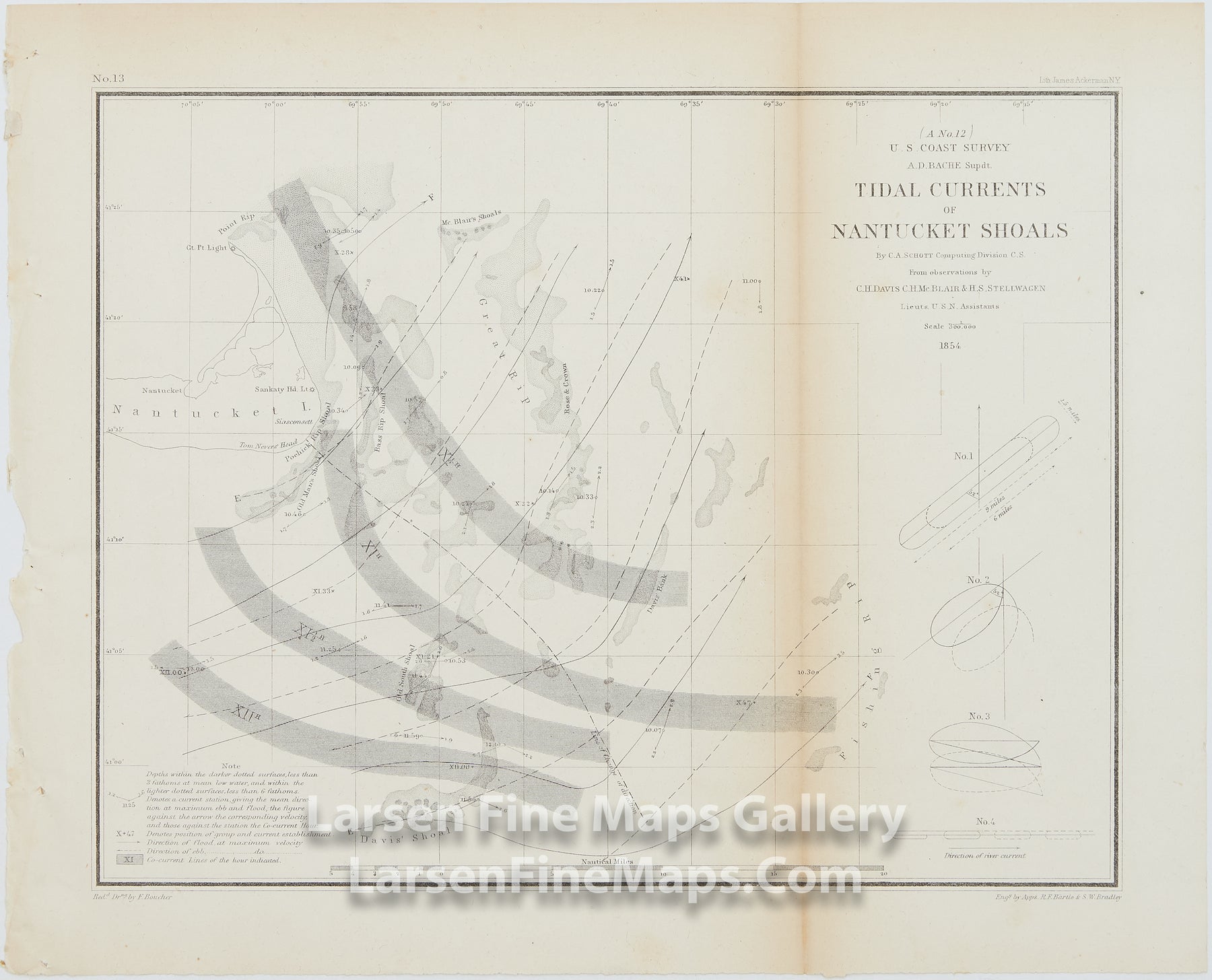 A No. 12 Tidal Currents of Nantucket Shoals U.S. Coast Survey