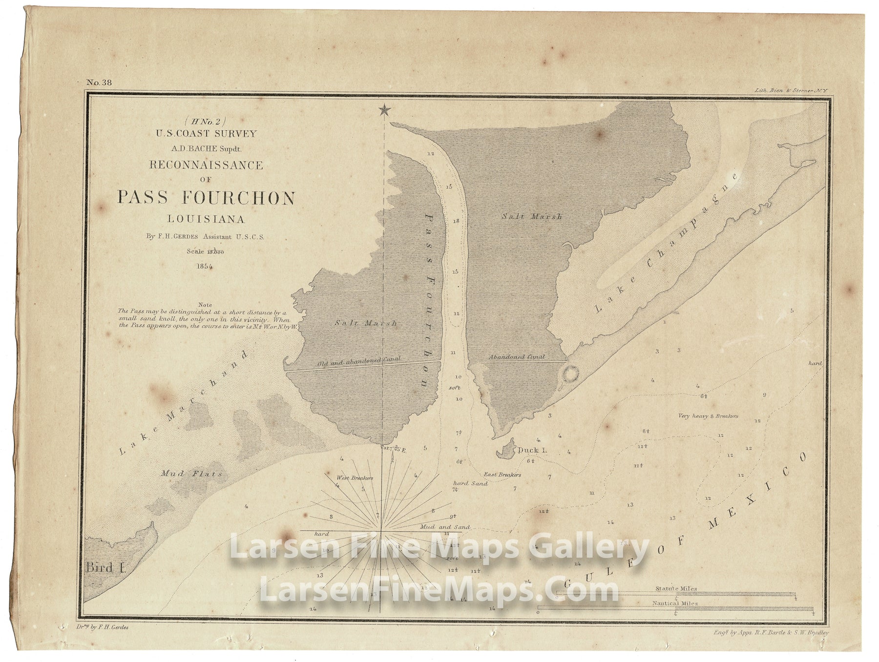 Reconnaissance of Pass Fourchon Louisiana U.S. Coast Survey