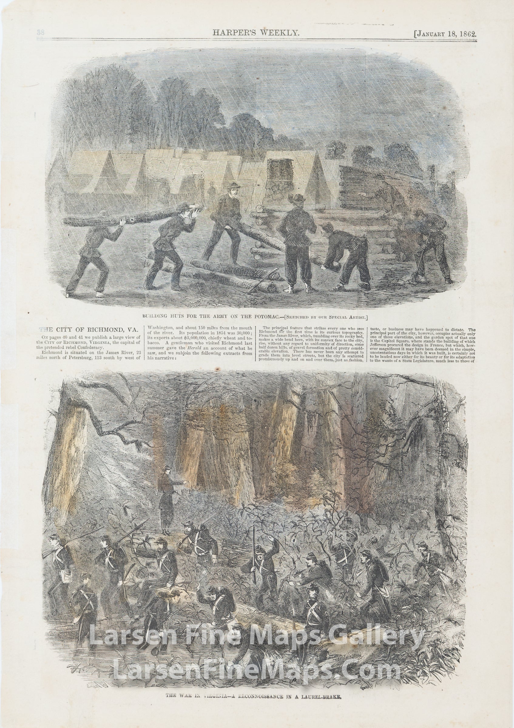 The Vessels of General Burnside's Expedition at Annapolis, Harper's Weekley, details