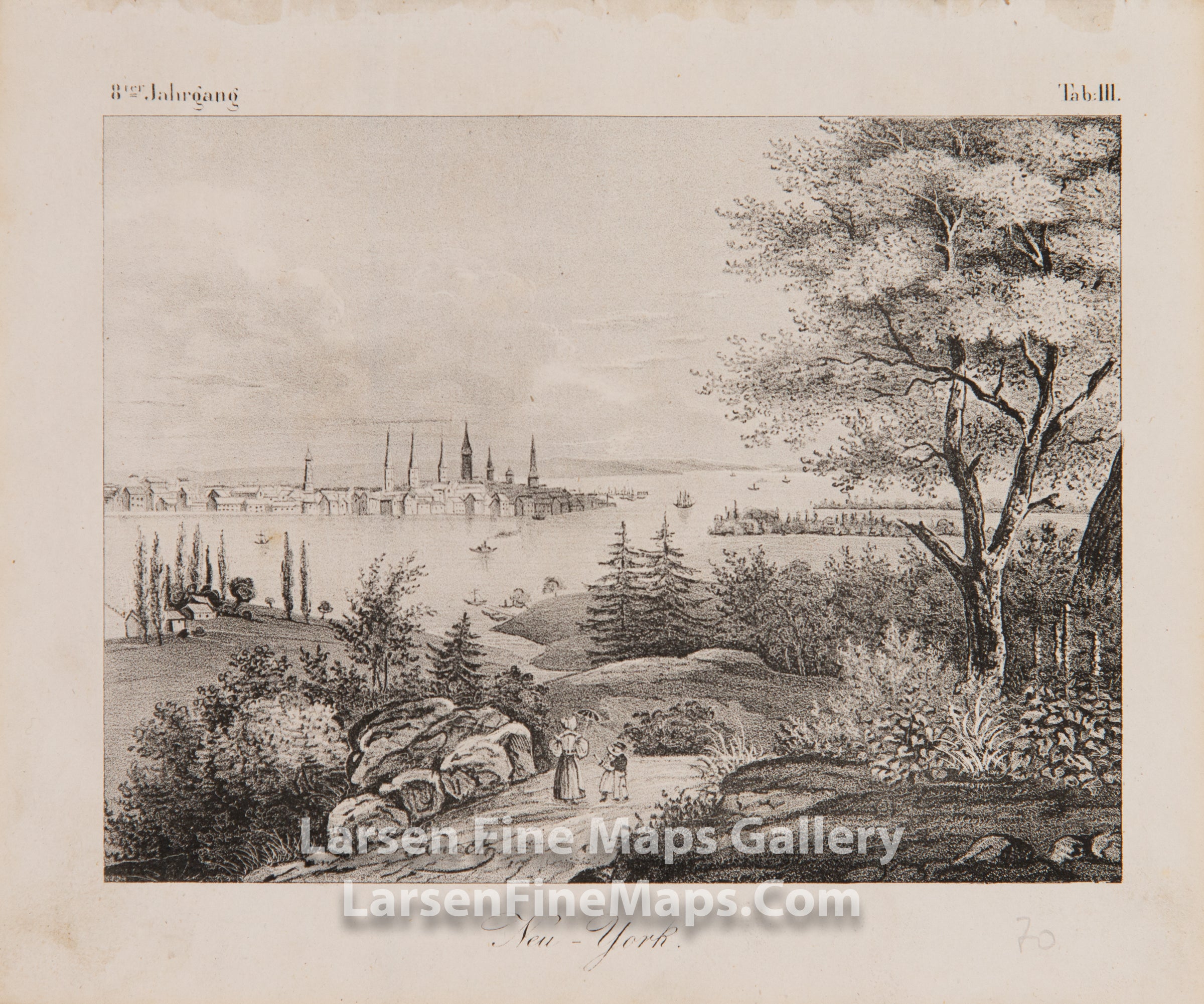 New York Antique Print Knack