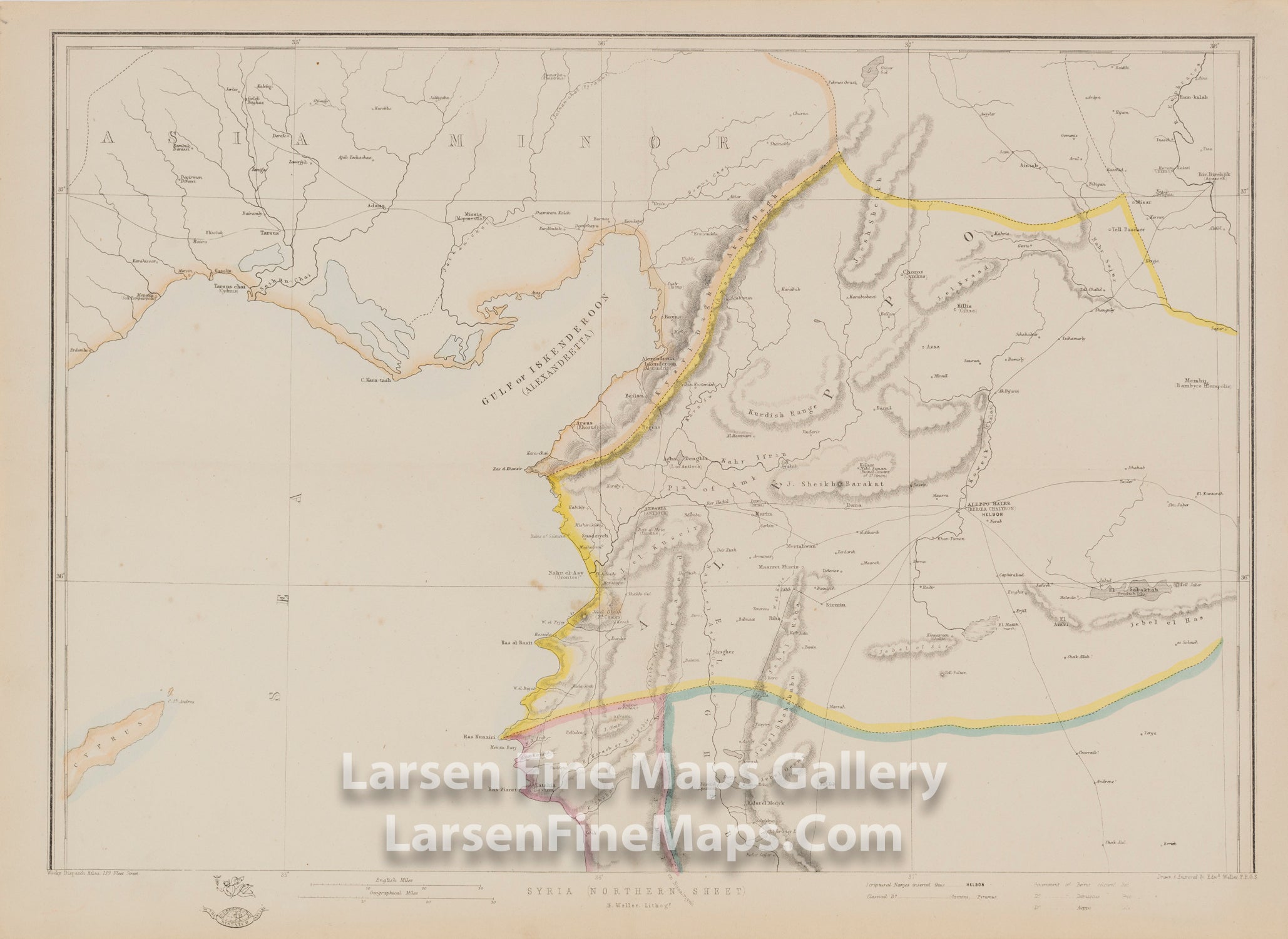 Syria (Northern Sheet), The Weekly Dispatch, Weller, Edward