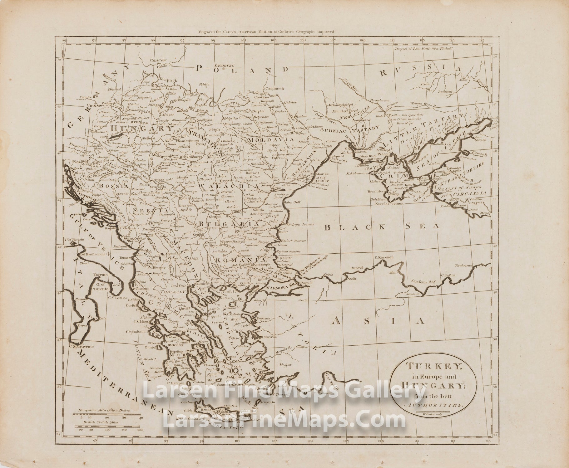 Turkey in Europe and Hungary; from the best Authorities, Carey, W. Barker