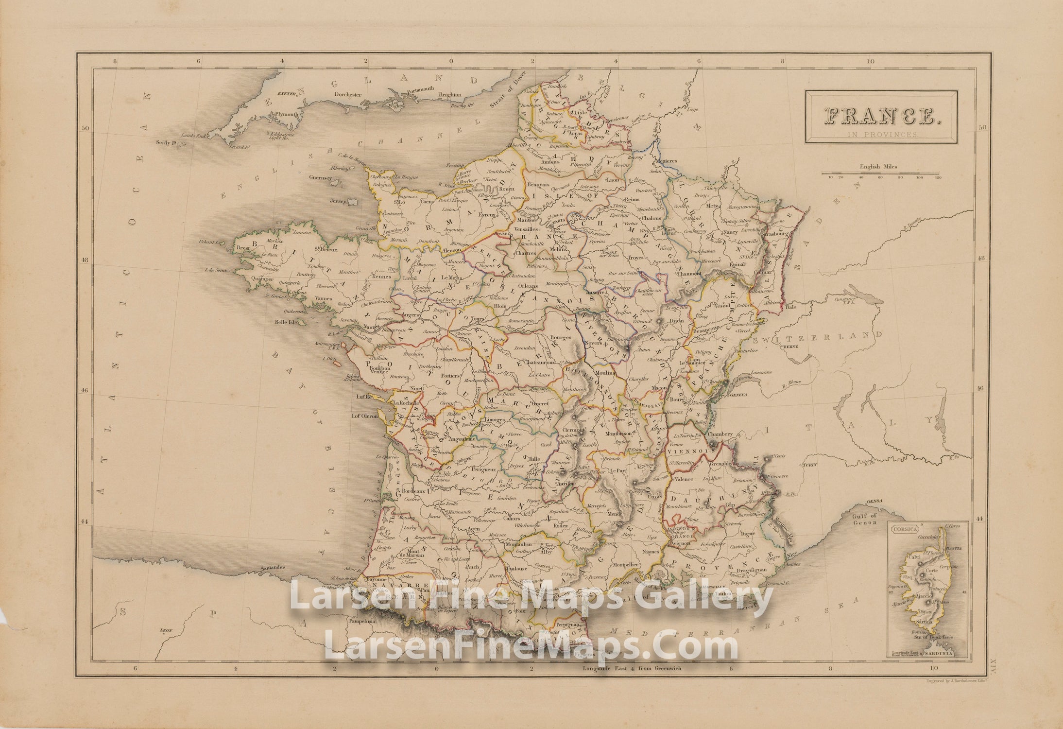 France in Provinces, A. & C. Black, Bartholomew