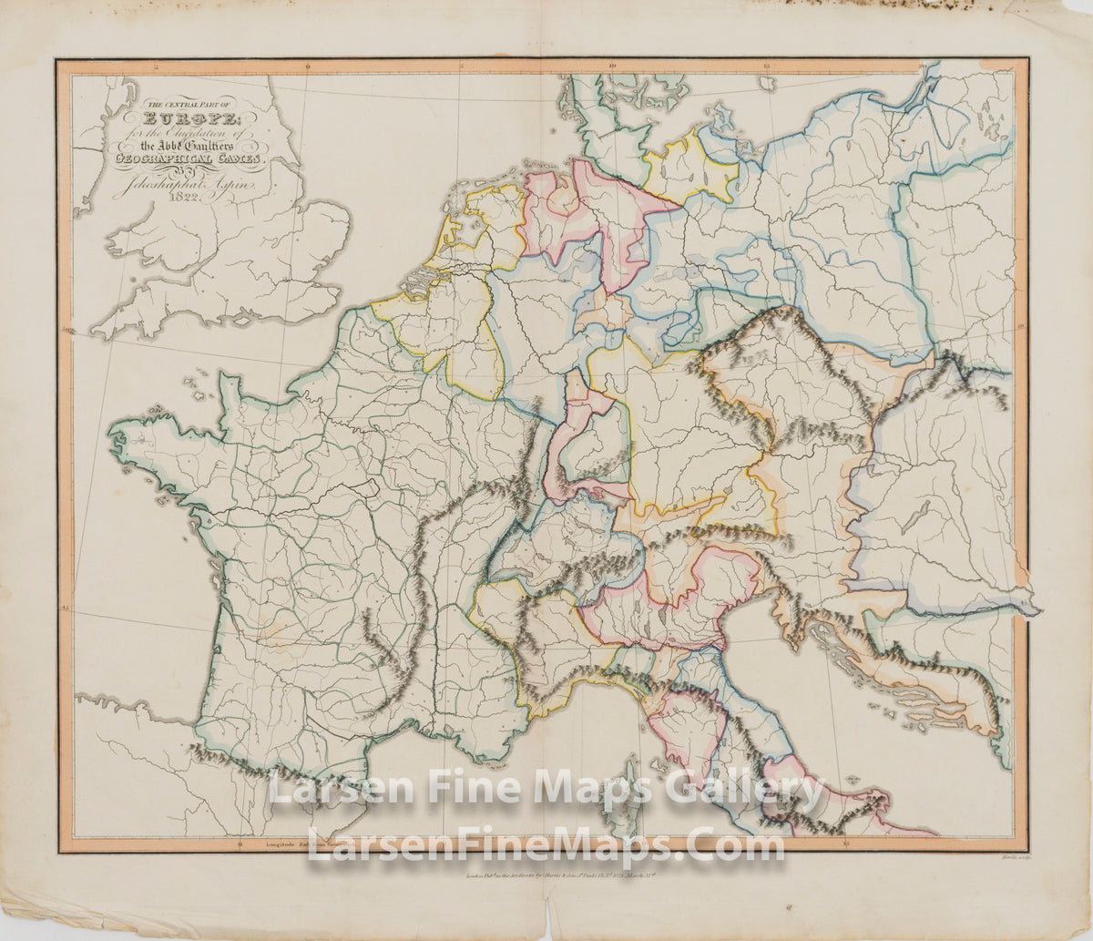 Europe for the Elucidation of the Abbe Gaultier's Geographical Games