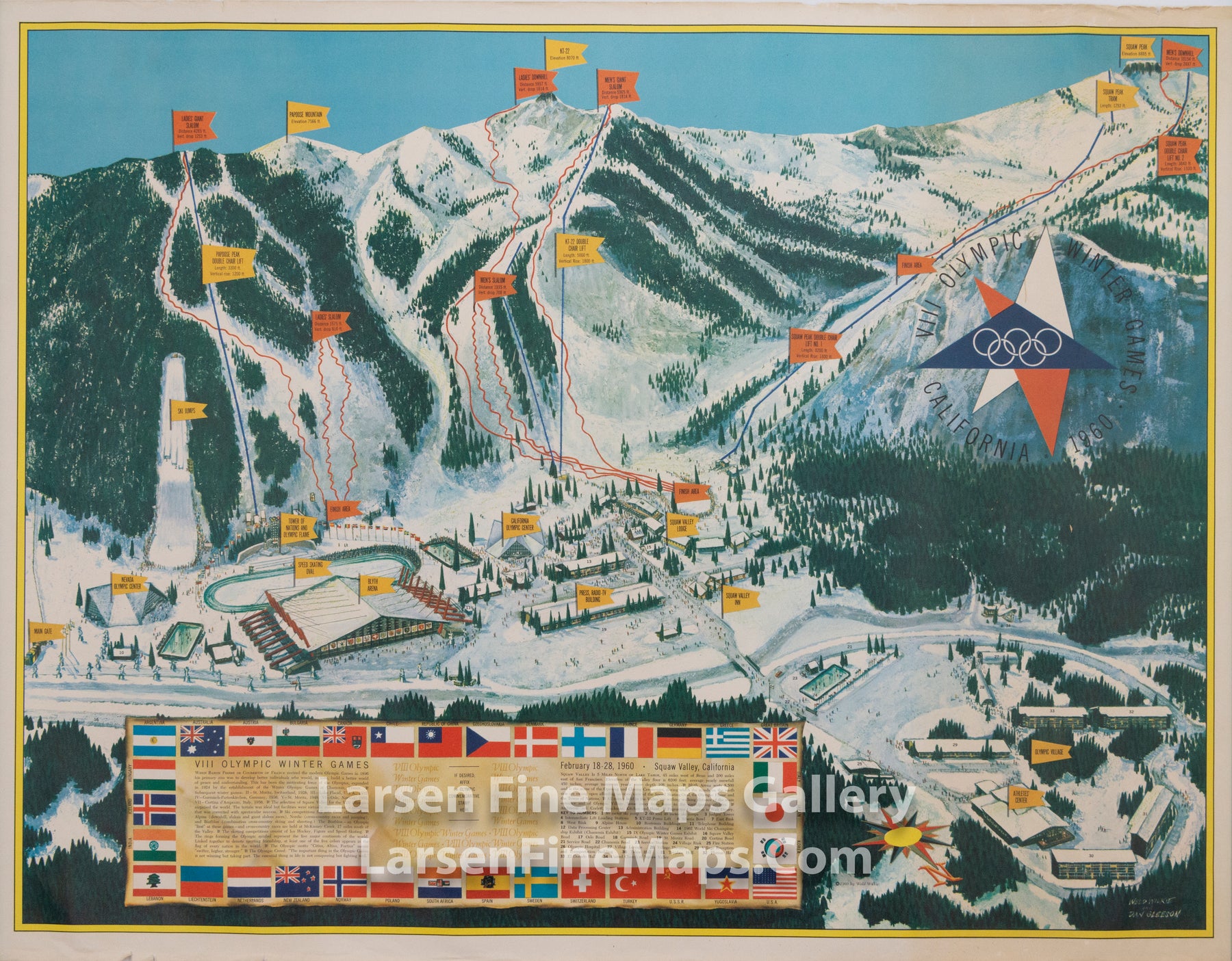 VIII Olympic Winter Games, February 18-28, 1960, Squaw Valley, California, Weld Wilkie, Dan Gleeson