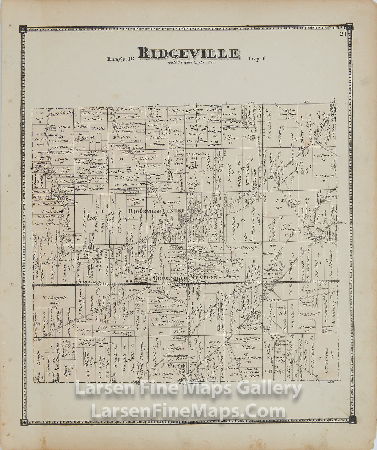 Ridgeville Township, Lorain County, OhioTitus, Simmons & Titus, PhiladelphiaD.J. Lake, C.E.