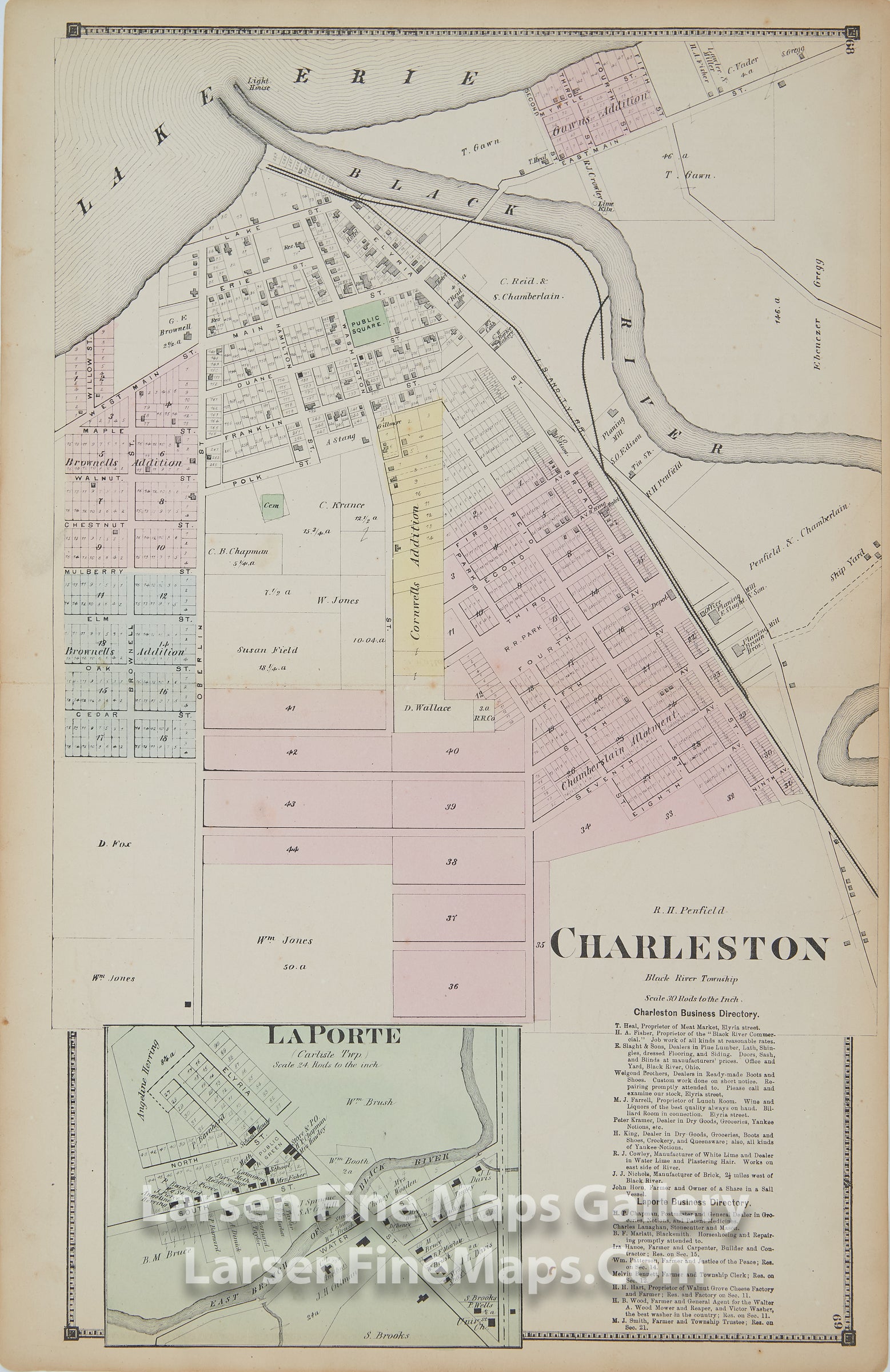 Charleston, La Porte, Lorain County, OhioTitus, Simmons & Titus, PhiladelphiaD.J. Lake, C.E.