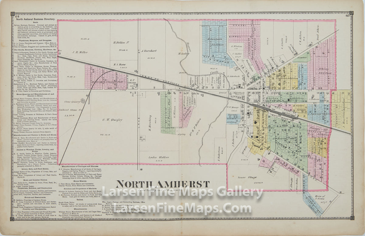 North Amherst, Amherst Township, Lorain County, OhioTitus, Simmons & Titus, PhiladelphiaD.J. Lake, C.E.