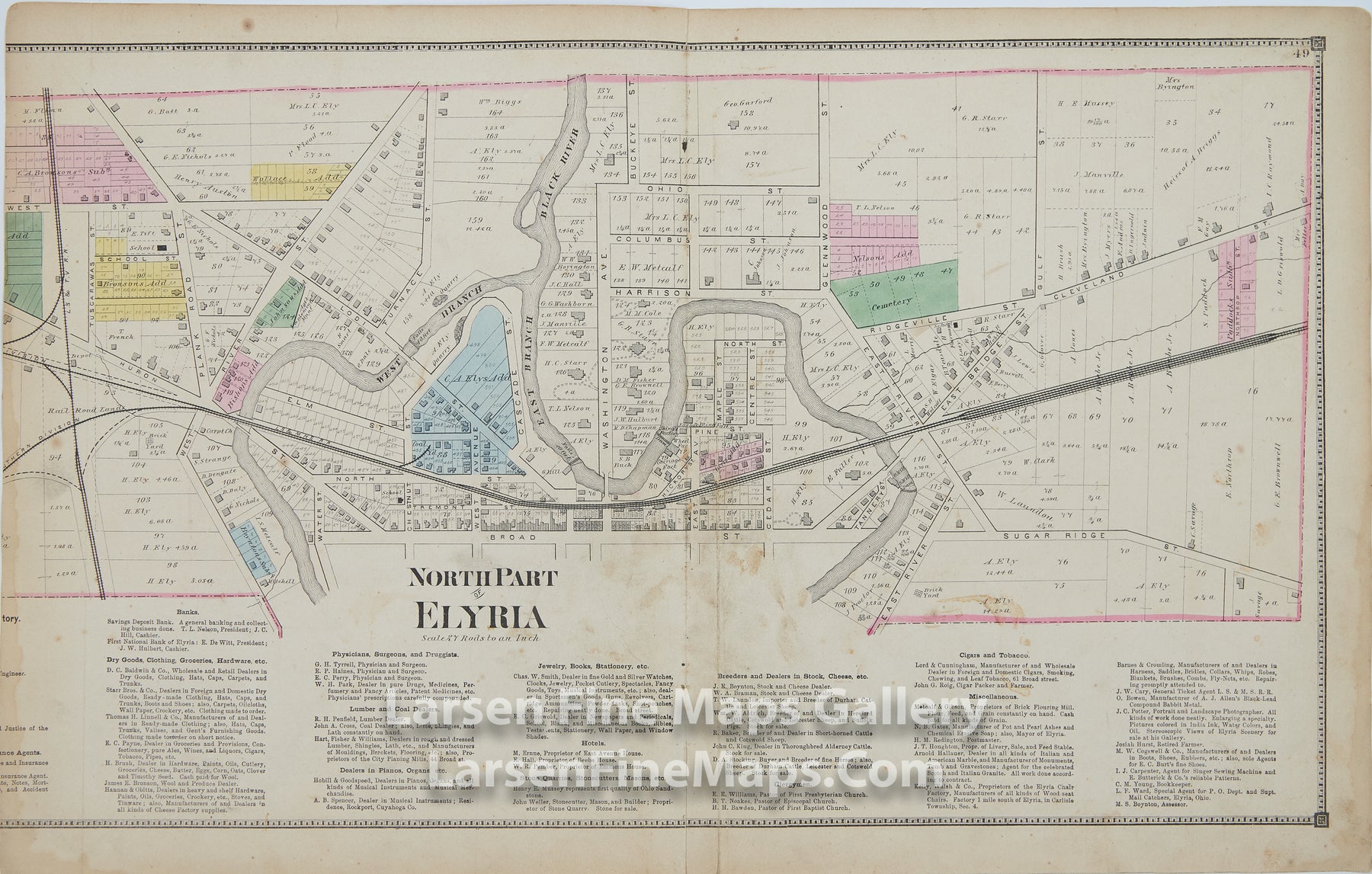 North Part of Elyria, Lorain County, OhioTitus, Simmons & Titus, PhiladelphiaD.J. Lake, C.E.