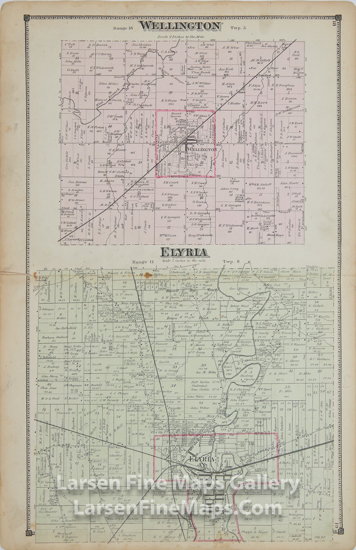 Wellington, and Elyria Townships, Lorain County, OhioTitus, Simmons & Titus, PhiladelphiaD.J. Lake, C.E.