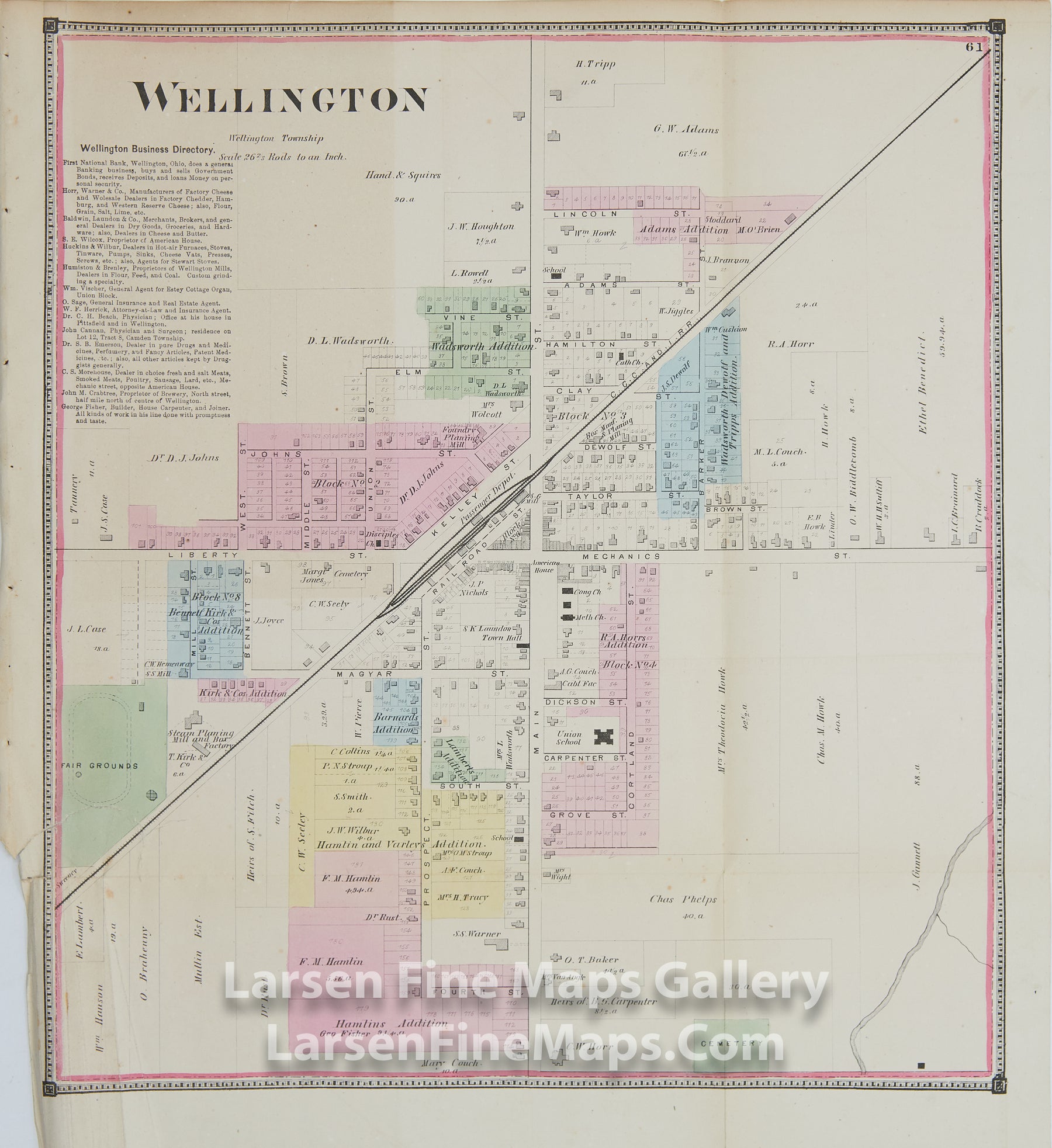 Wellington, Lorain County, OhioTitus, Simmons & Titus, PhiladelphiaD.J. Lake, C.E.