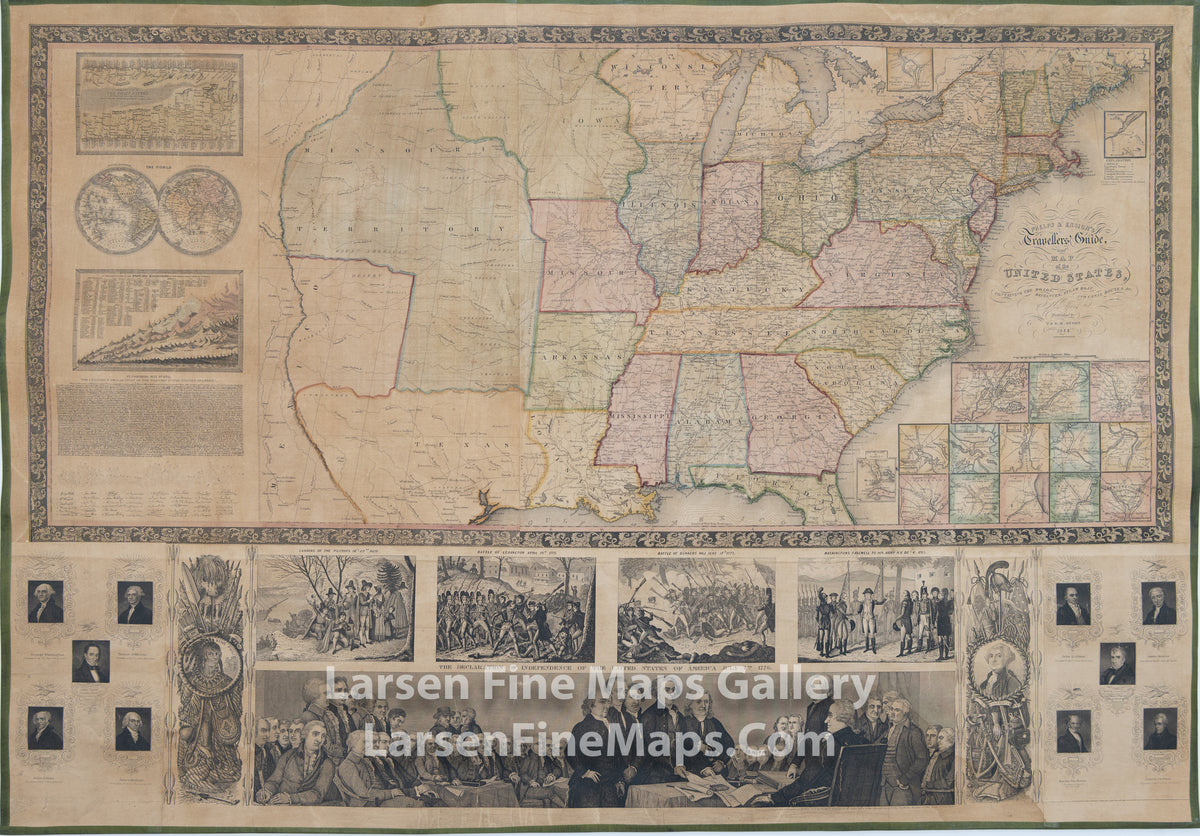 Phelps & Ensign's Travellers' Guide and Map of the United States