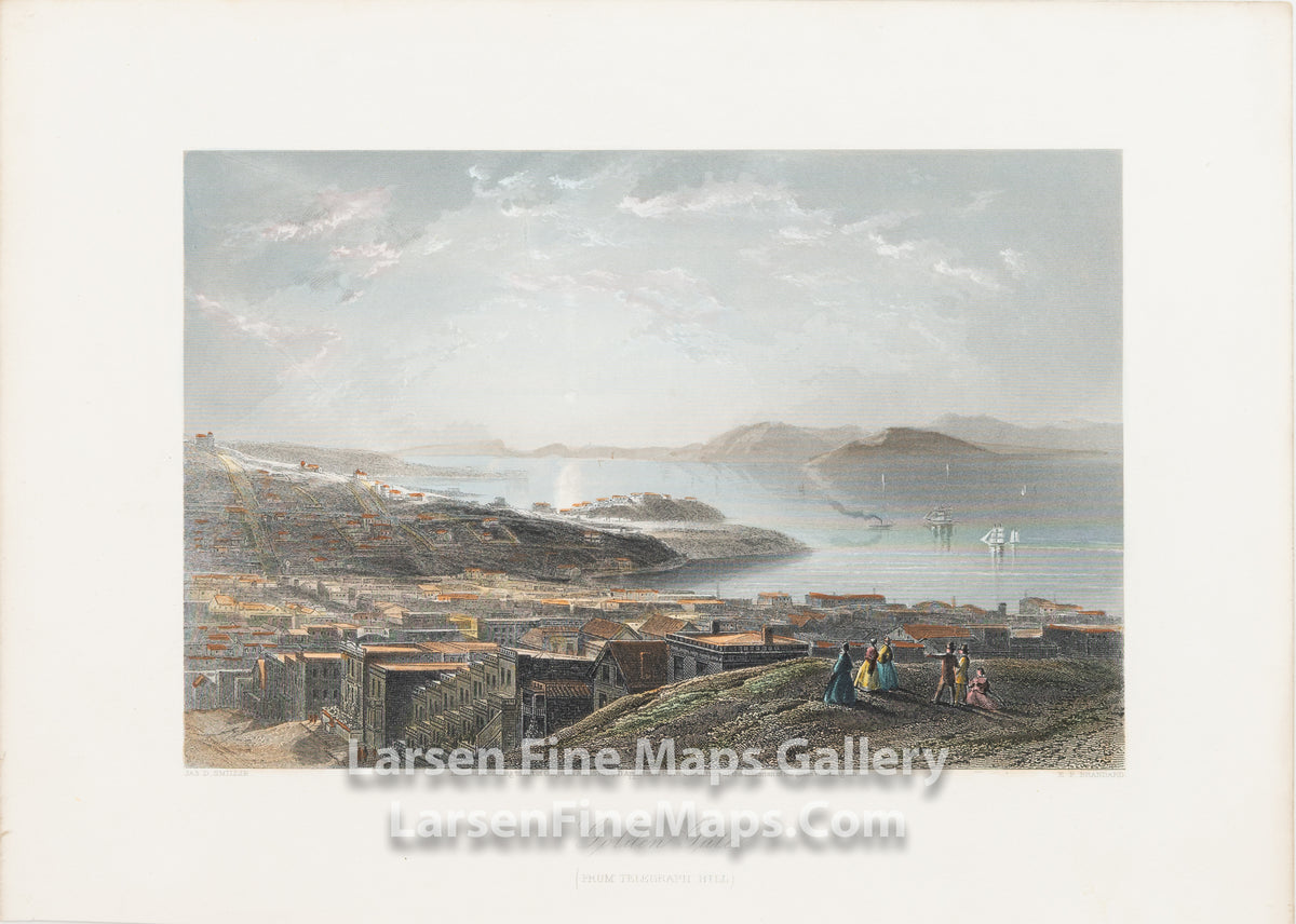 Golden Gate from Telegraph Hill, Engraved by E.P. Brandard ater James. D. Smillie. Edward Paxman, Appleton