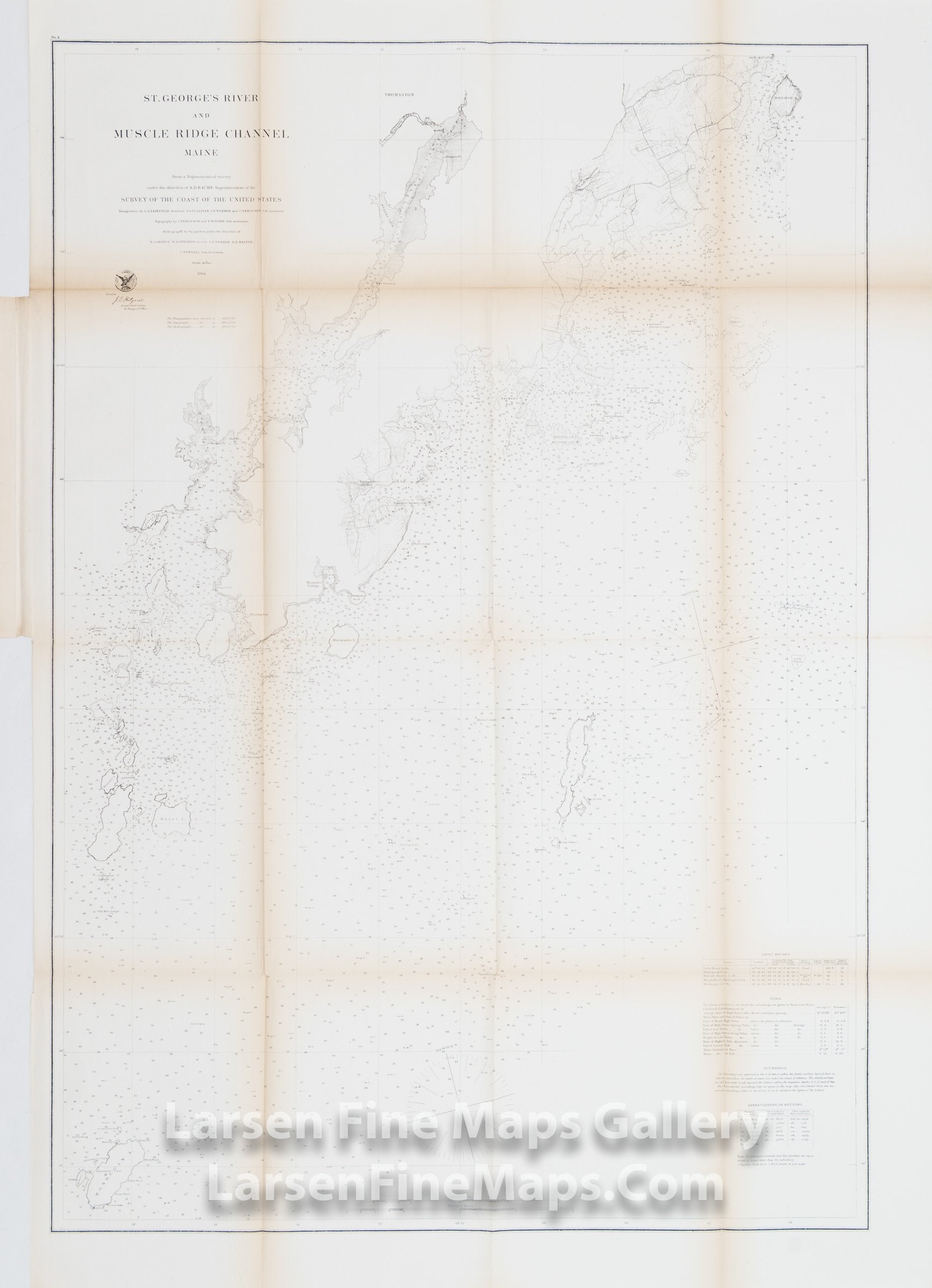 St. George's River and Muscle Ridge Channel Maine U.S. Coast Survey