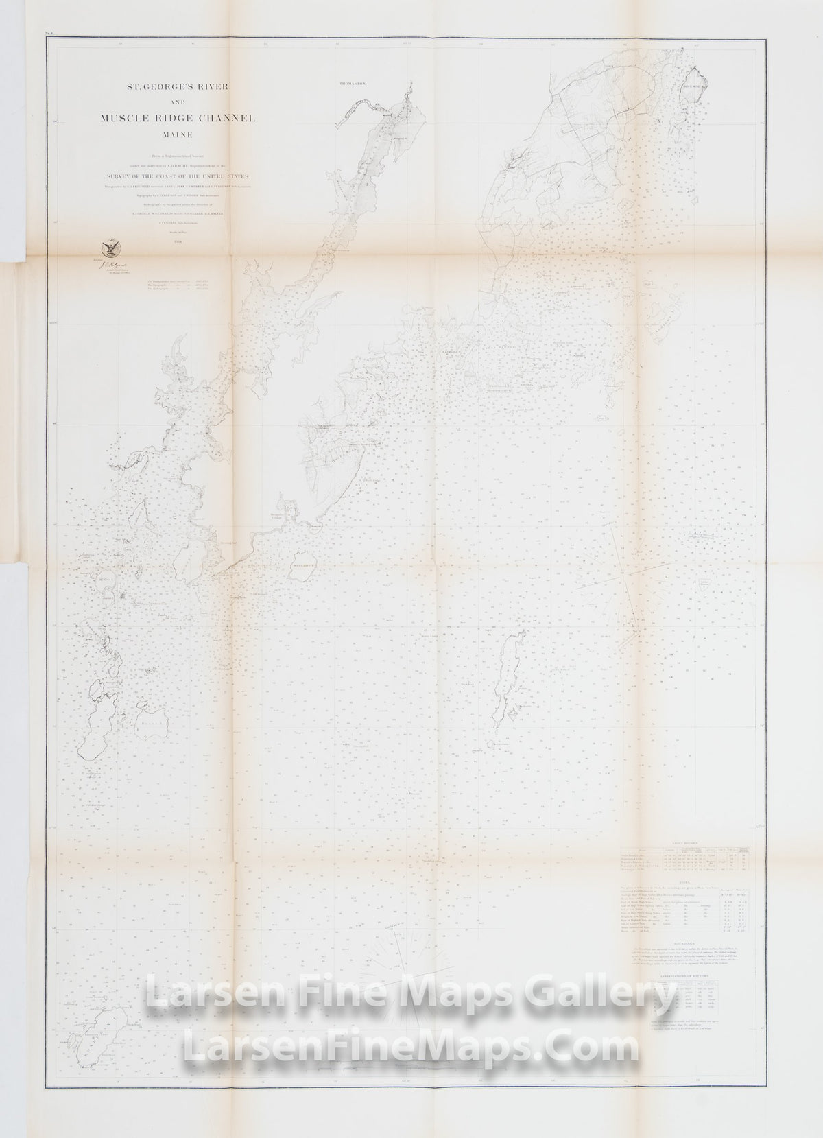 St. George's River and Muscle Ridge Channel Maine U.S. Coast Survey