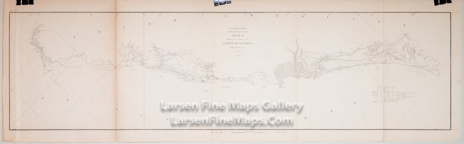 Sketch E Showing the Progress of the Survey of Section V from 1847 to 1853 U.S. Coast Survey
