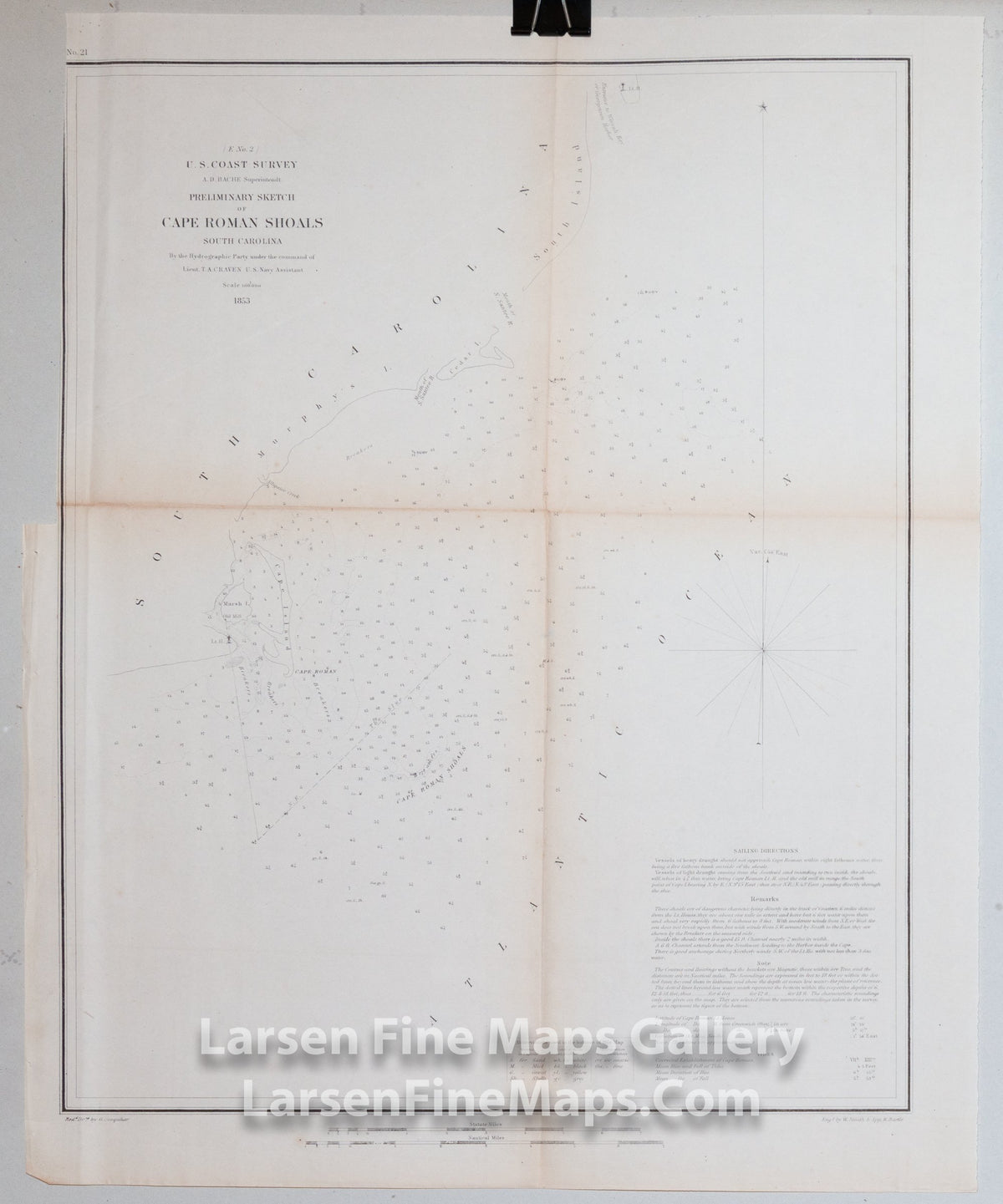 Preliminary Sketch of Cape Roman Shoals South Carolina U.S. Coast Survey