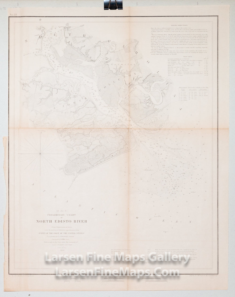 Preliminary Chart of North Edisto River