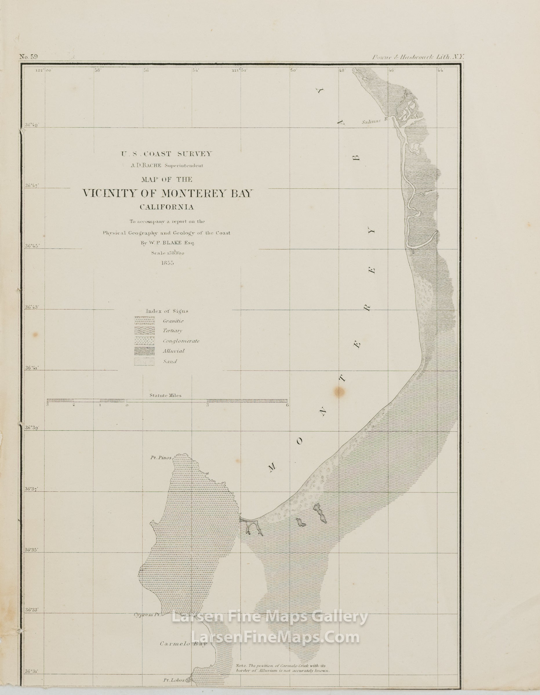 Geological Map, Vicinity of Monterey Bay U.S. Coast Survey