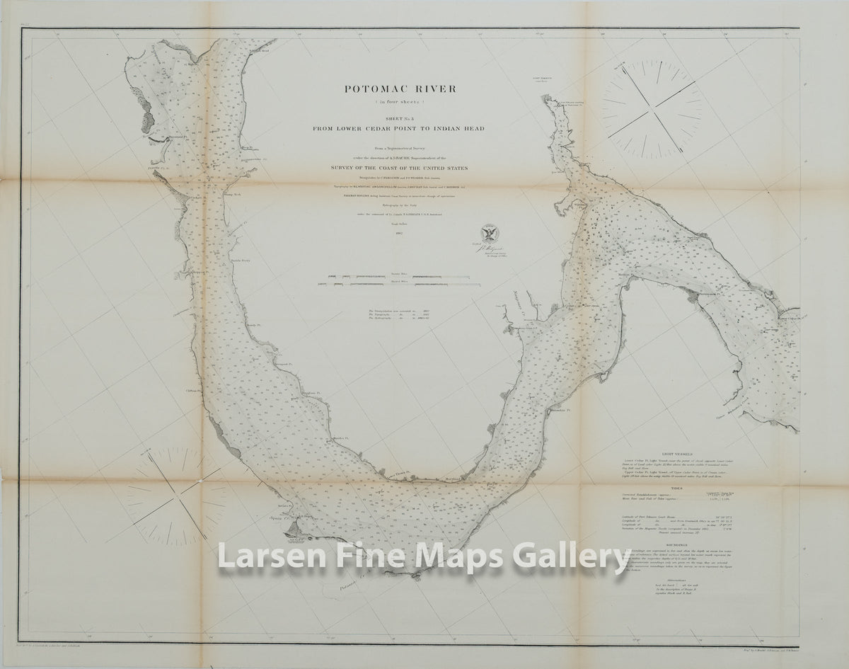 Potomac River (in four sheets), Sheet No. 3 From Lower Cedar Point to Indian Head