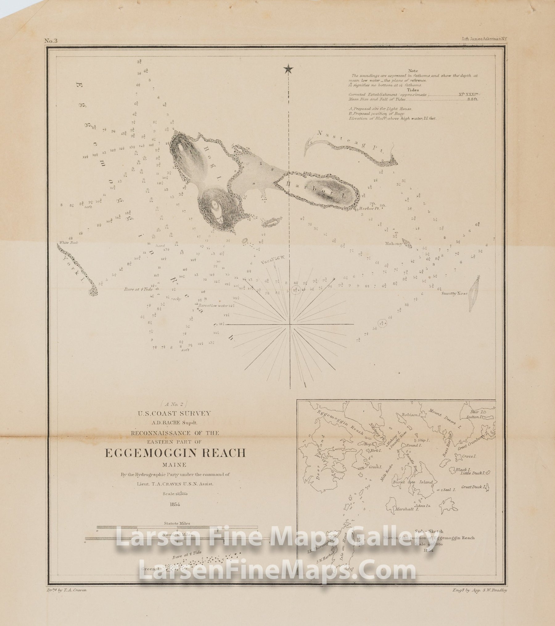 Reconnaissance of the Eastern Part of Eggemoggin Reach Maine U.S. Coast Survey