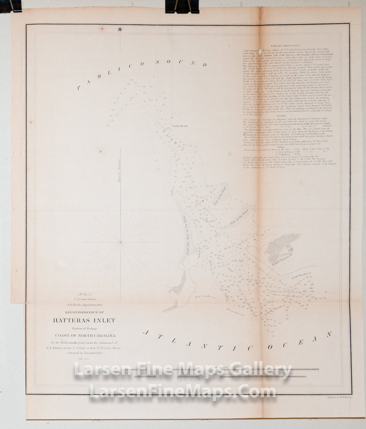 Reconnaissance of Hatteras Inlet Harbor of Refuge Coast of North Carolina U.S. Coast Survey