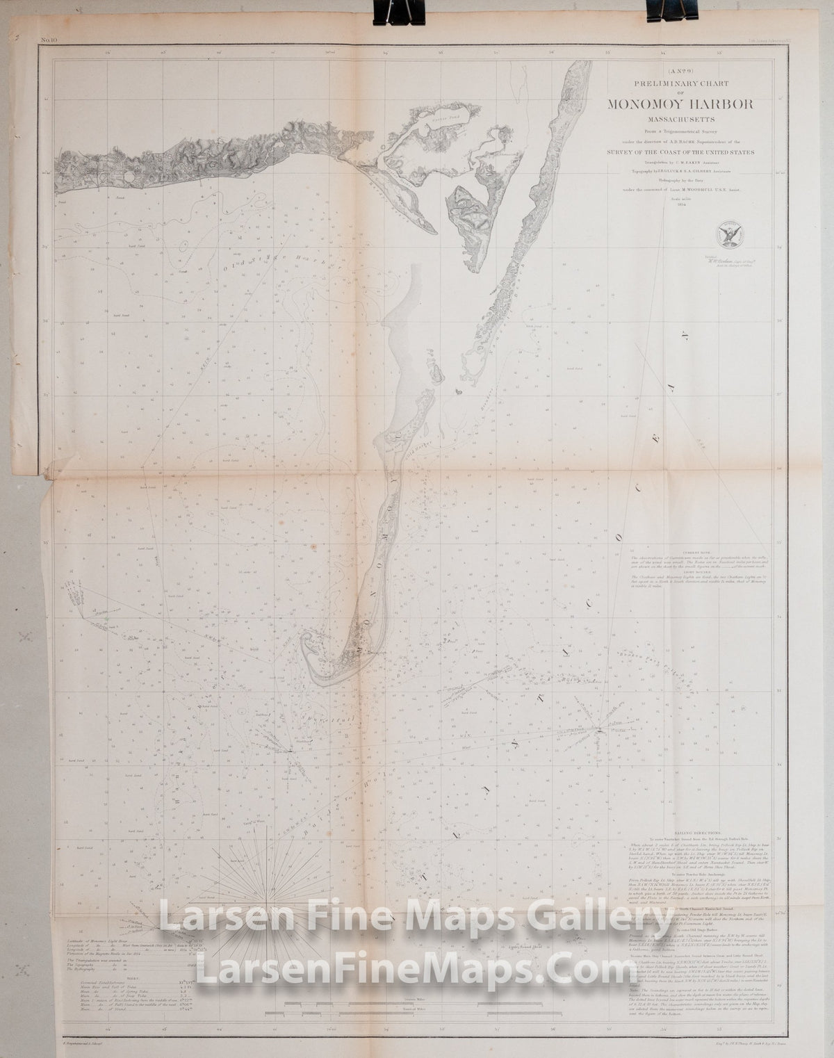 Preliminary Chart of Monomoy Harbor Massachusetts U.S. Coast Survey