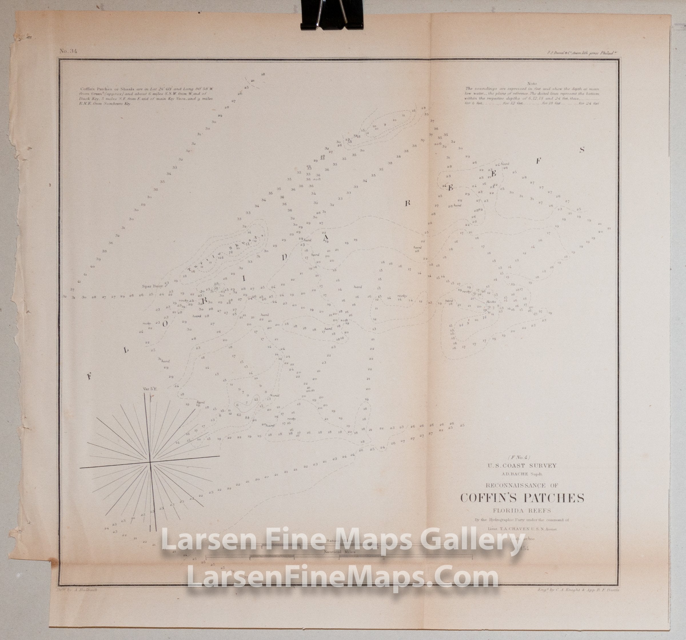 Reconnaissance of Coffin's Patches, Florida Reefs U.S. Coast Survey