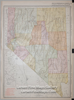 The Rand McNally New Commercial Atlas of Nevada (Nevada Railroads)