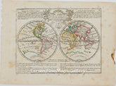 Le Globe Terrestre RepresentŽ En Deux Plans Hemispheres