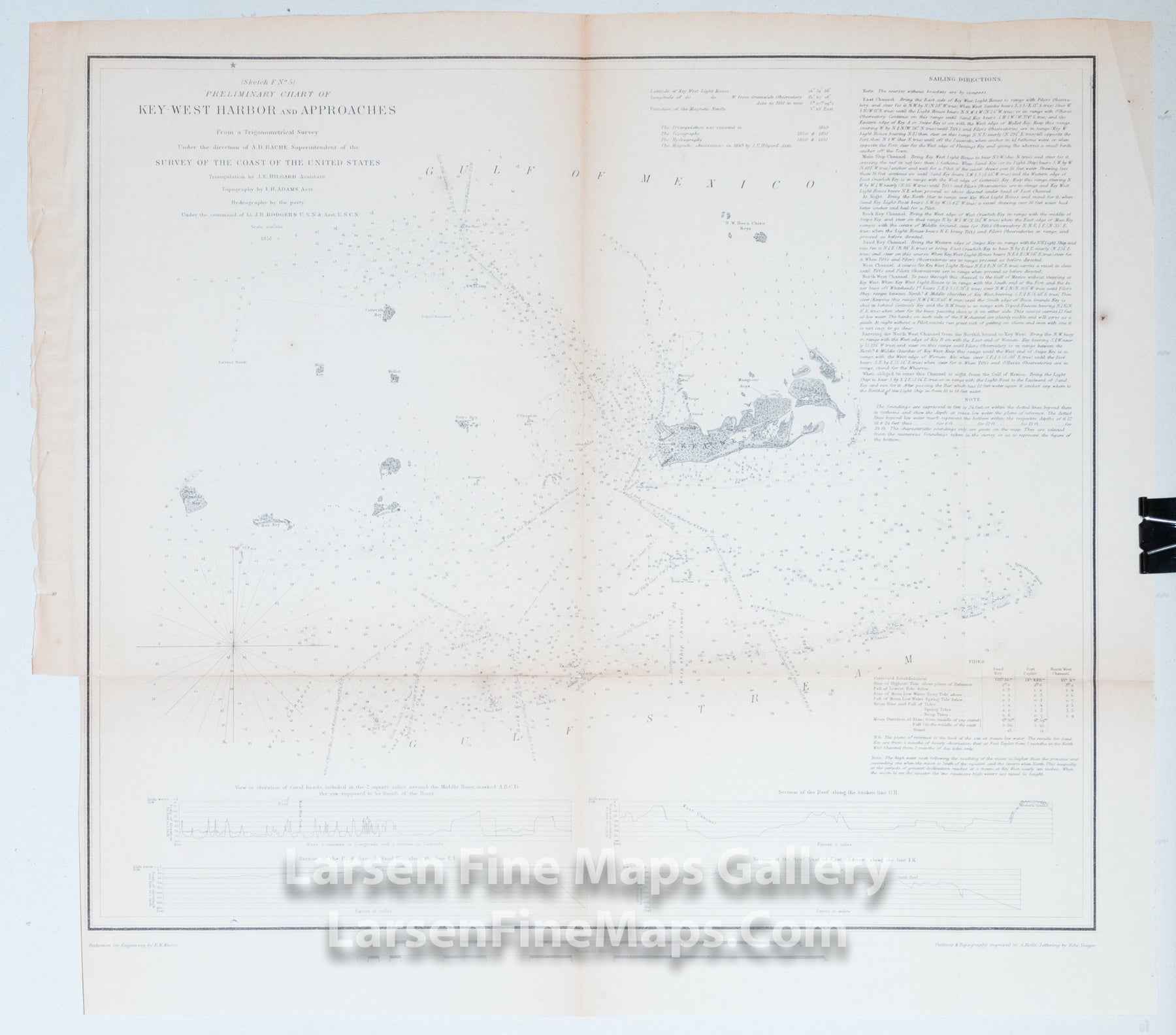 Preliminary chart of Key West Harbor and Approaches U.S. Coast Survey