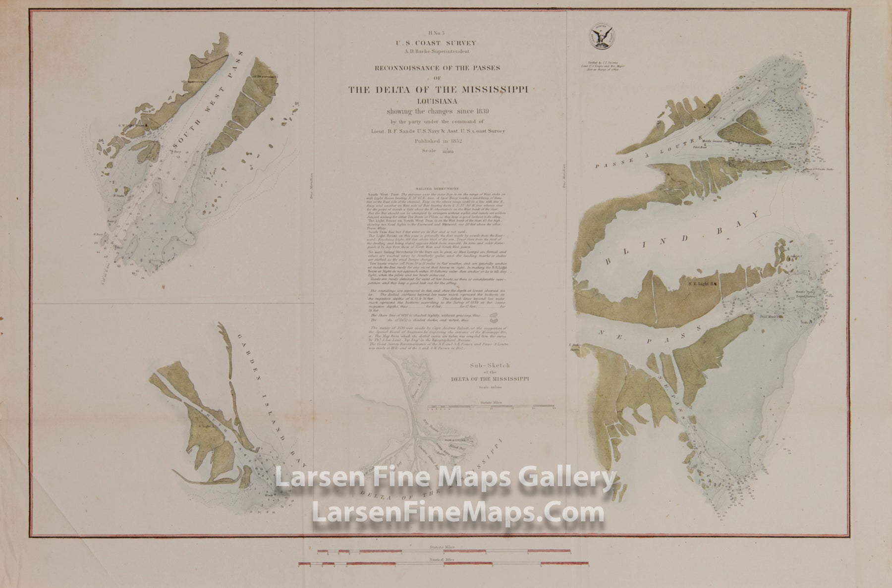 Reconnaissance of the Passes of The Delta of The Mississippi Louisiana