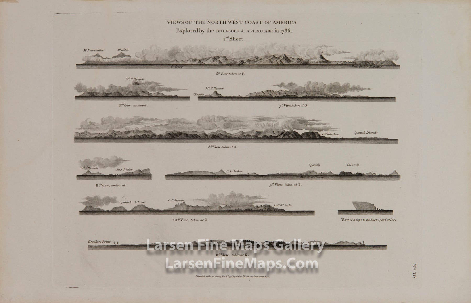 Views of NW Coast of America explored by the Boussole & Astrolabe, Sht-2