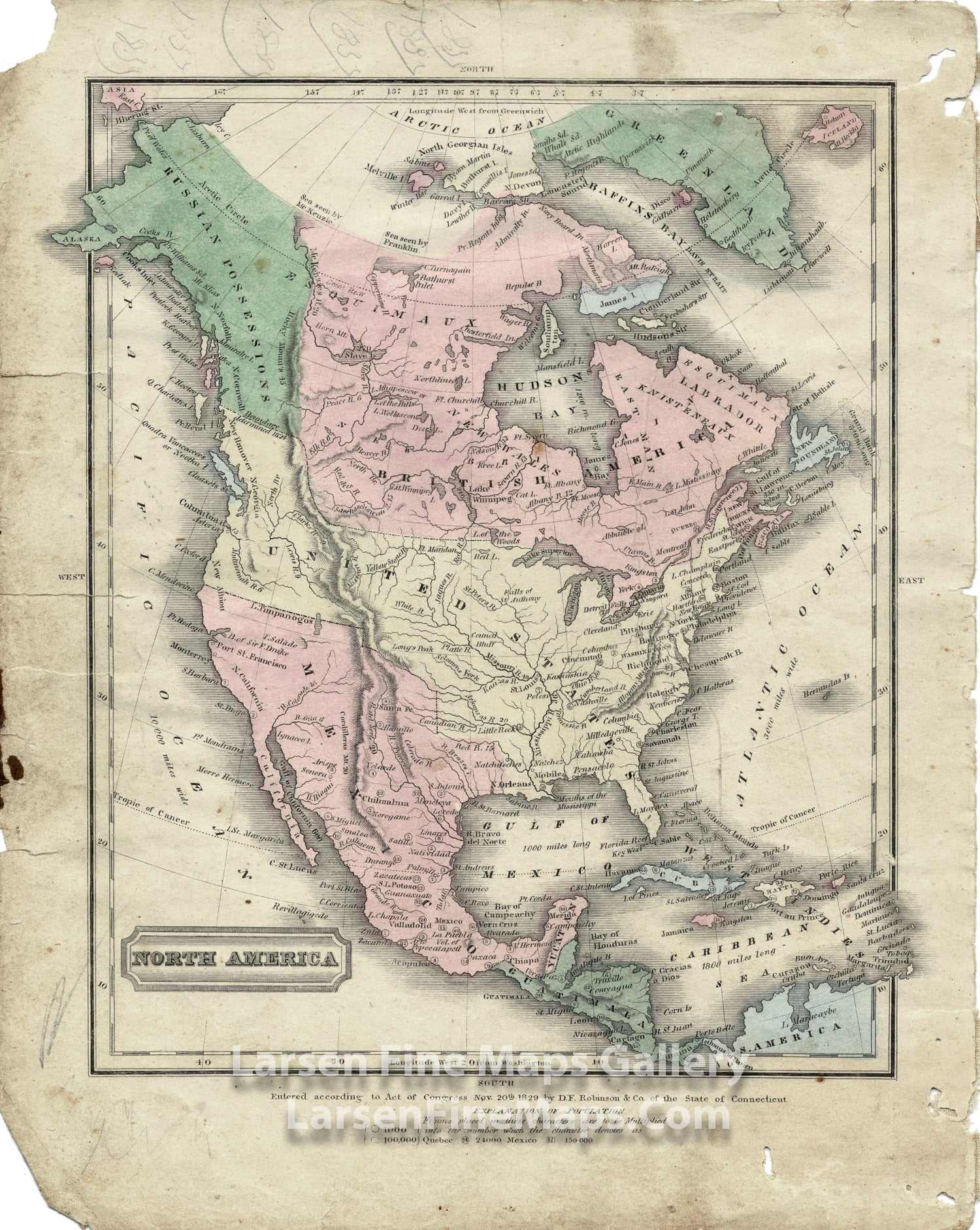 North America by D.F. Robinson & Co.