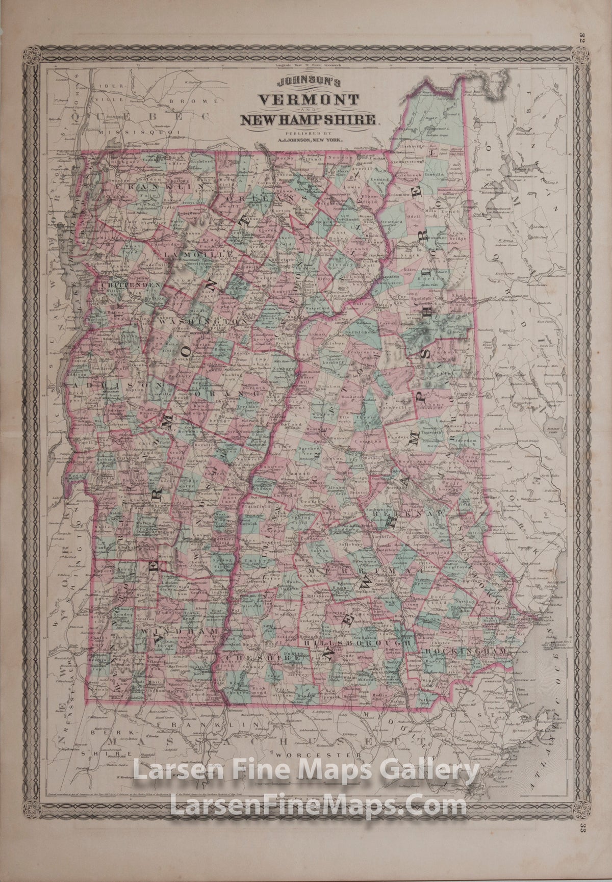 Johnson's Vermont and New Hampshire