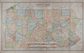 Railroad (Rail Road) Map of Pennsylvania