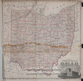 Railroad & Township Map of the State of Ohio, Titus, Simmons, Worley & Bracher