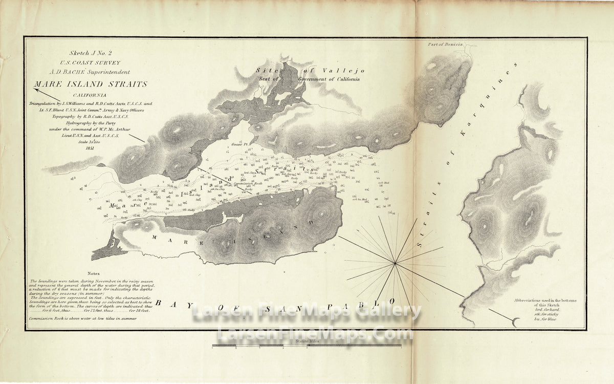 Sketch J No. 2 Mare Island Straits California