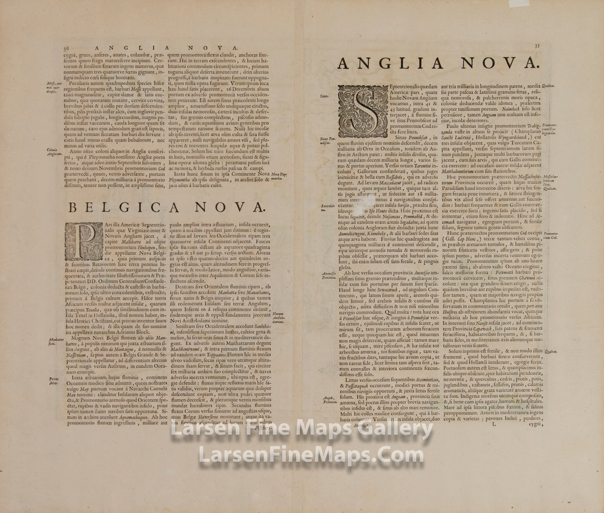 Nova Belgica Et Anglia Nova, Blaeu Details