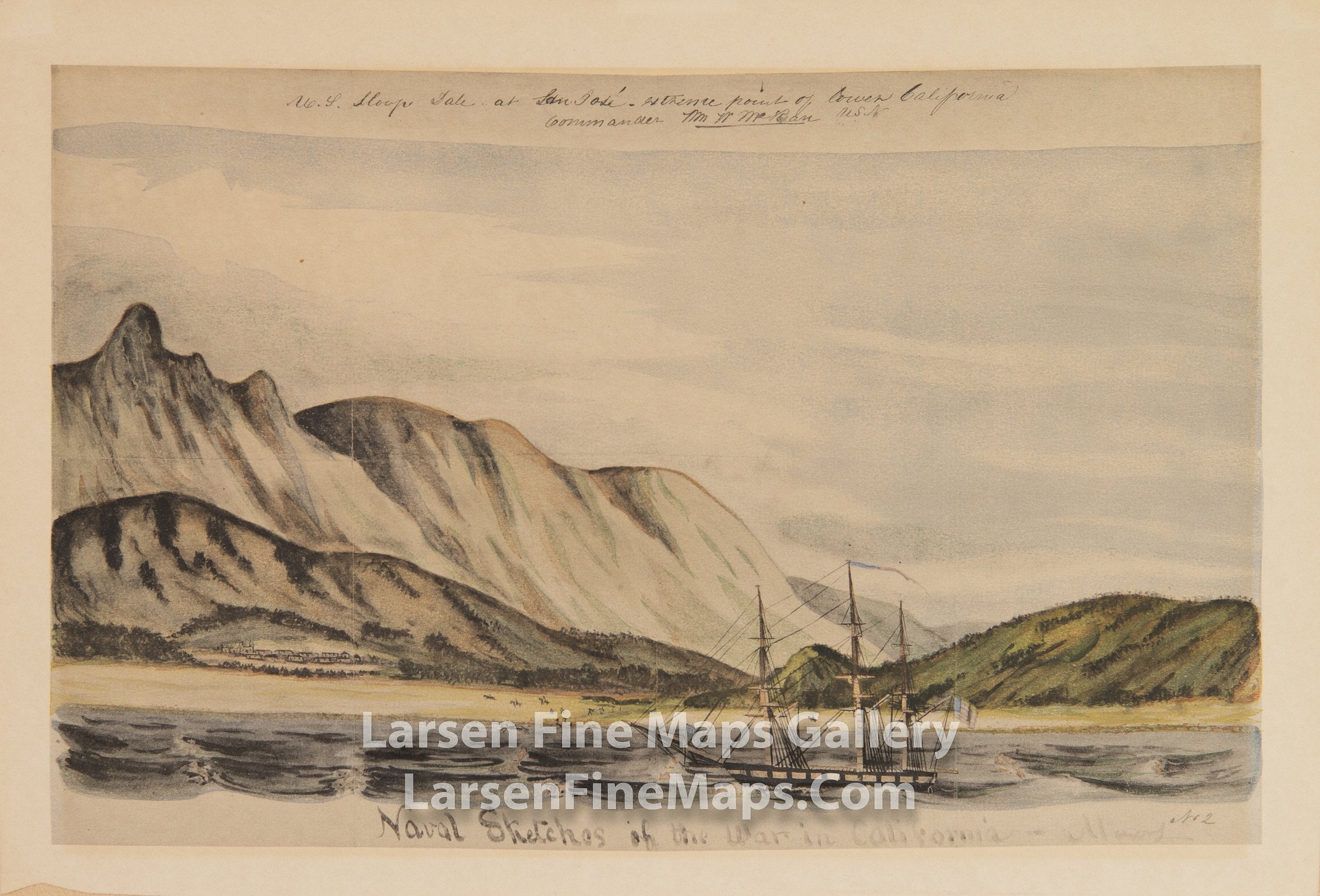 U.S. Sloop Dale at San Jose, Extreme Point of Lower California, William H. Meyers