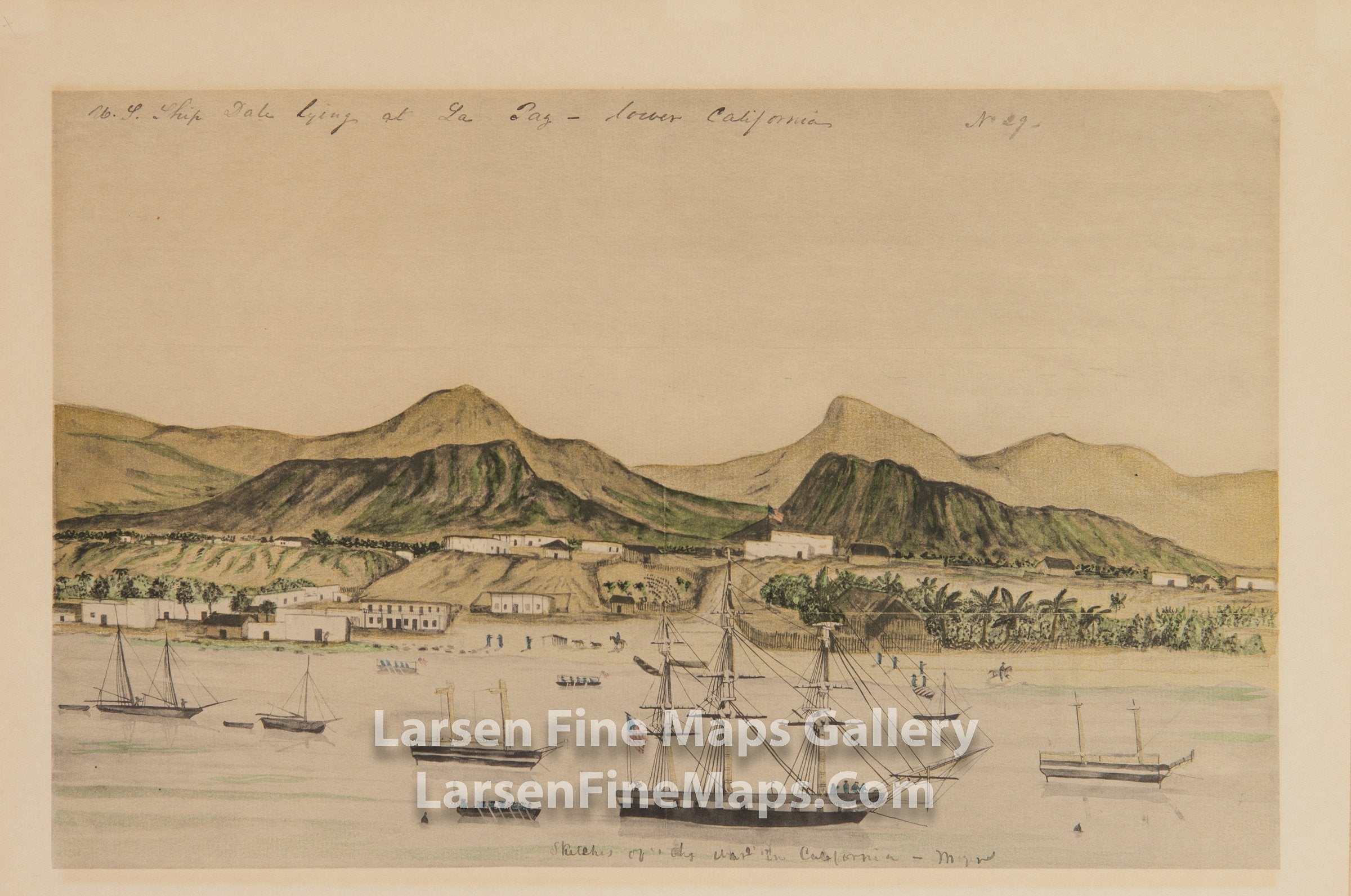 Ship Dale lying at La Paz - Lower California, William H. Meyers