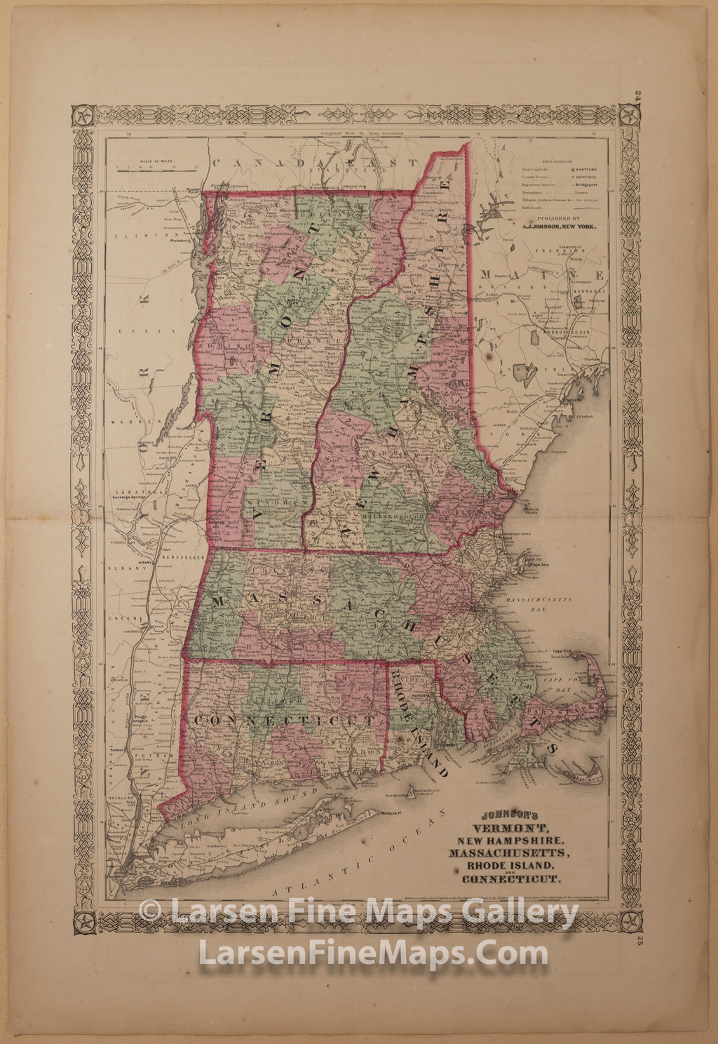 Johnson's Vermont, New Hampshire, Massachusetts, Rhode I, & Connecticu