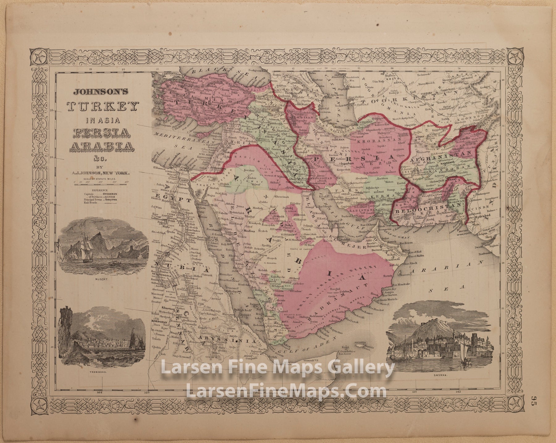 Johnson's Turkey in Asia, Persia, Arabia &c. A.J. Johnson 